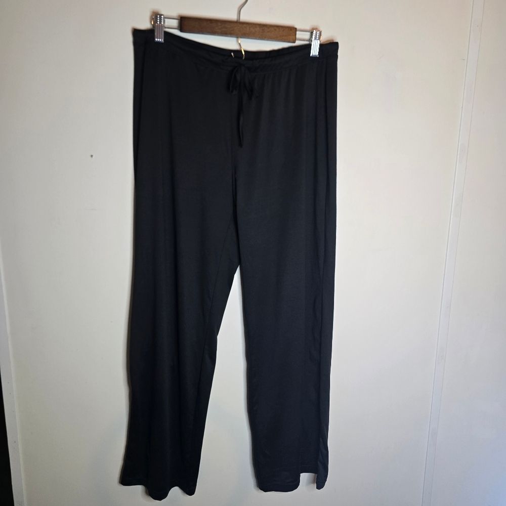 32 Degree Cool Black Drawstring Sleep Pant Womens Medium